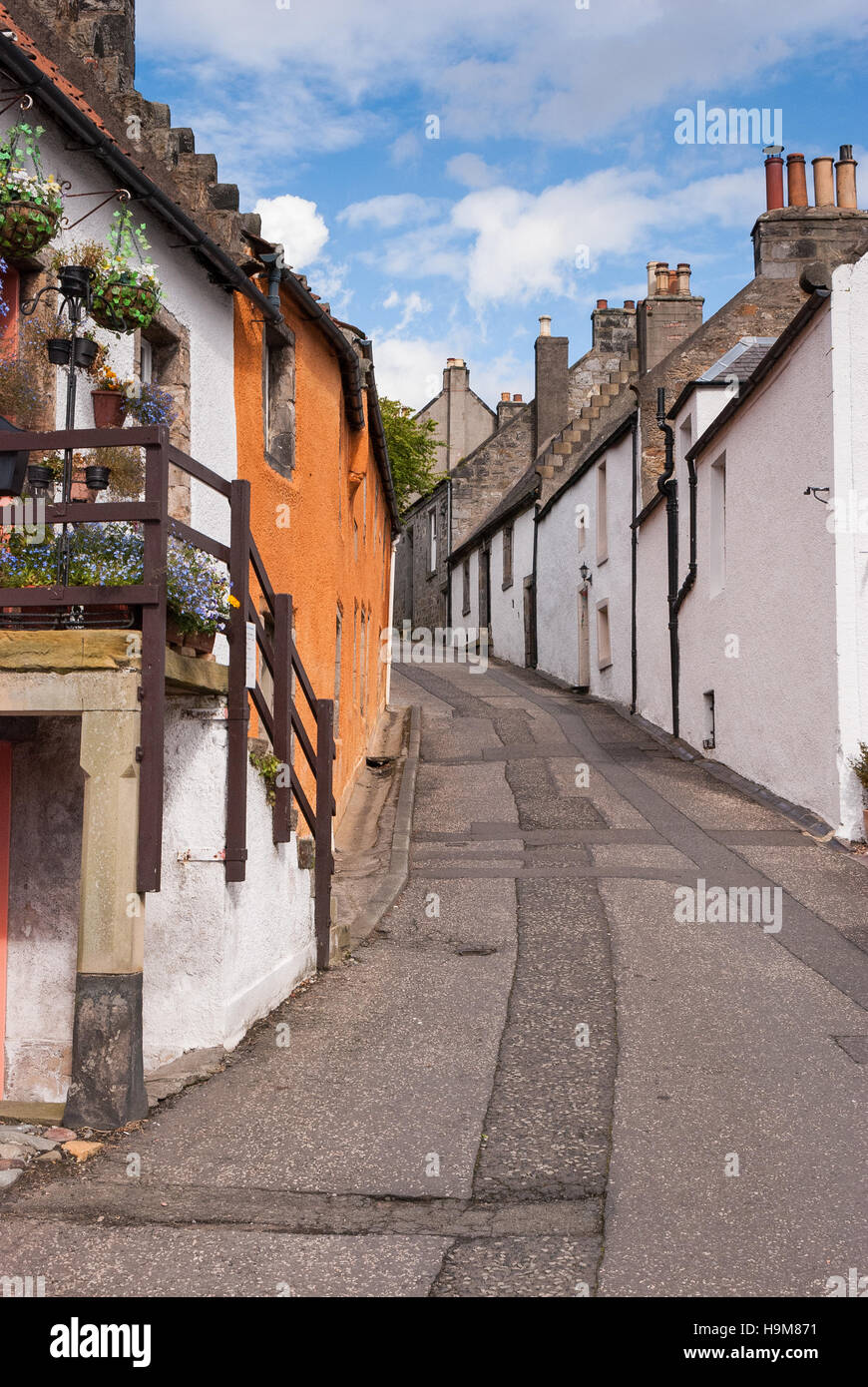 Culross Scozia un villaggio utilizzato nella serie TV Outlander Foto Stock