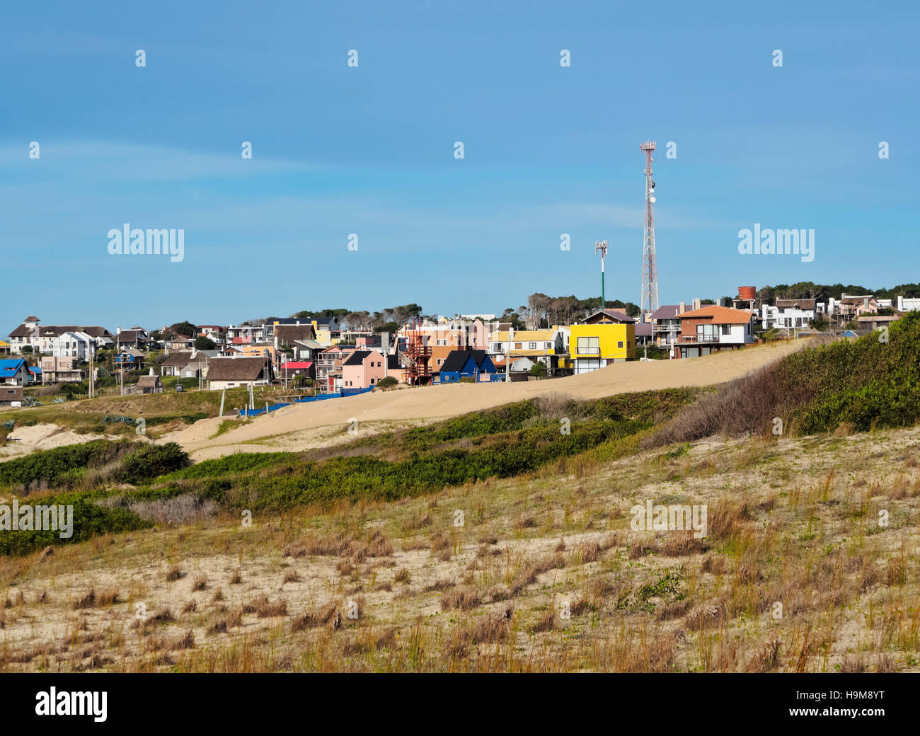 Uruguay, Rocha dipartimento, vista della Punta del Diablo. Foto Stock