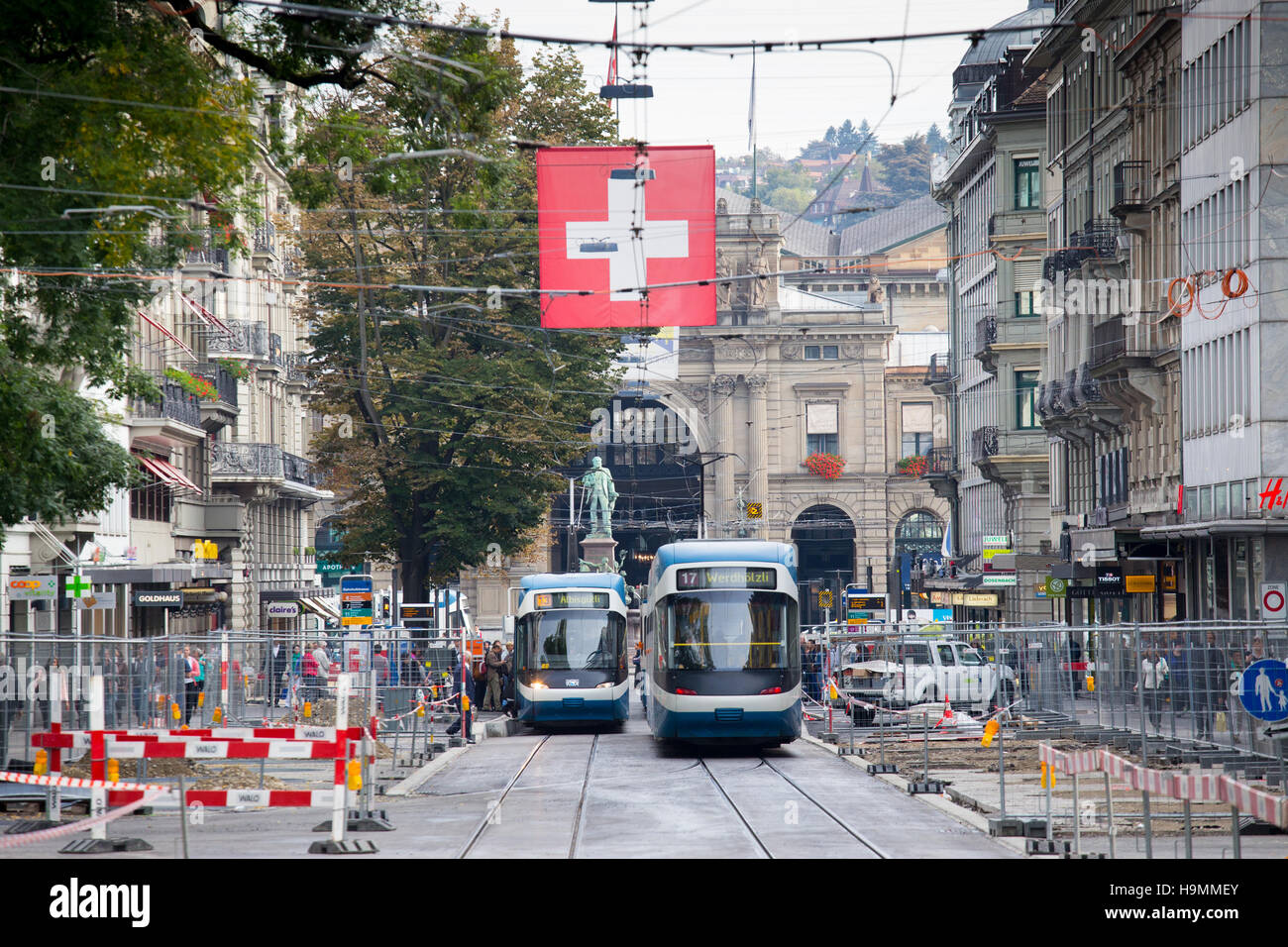 Zurigo il trasporto pubblico (VBZ), Zurigo, Svizzera Foto Stock