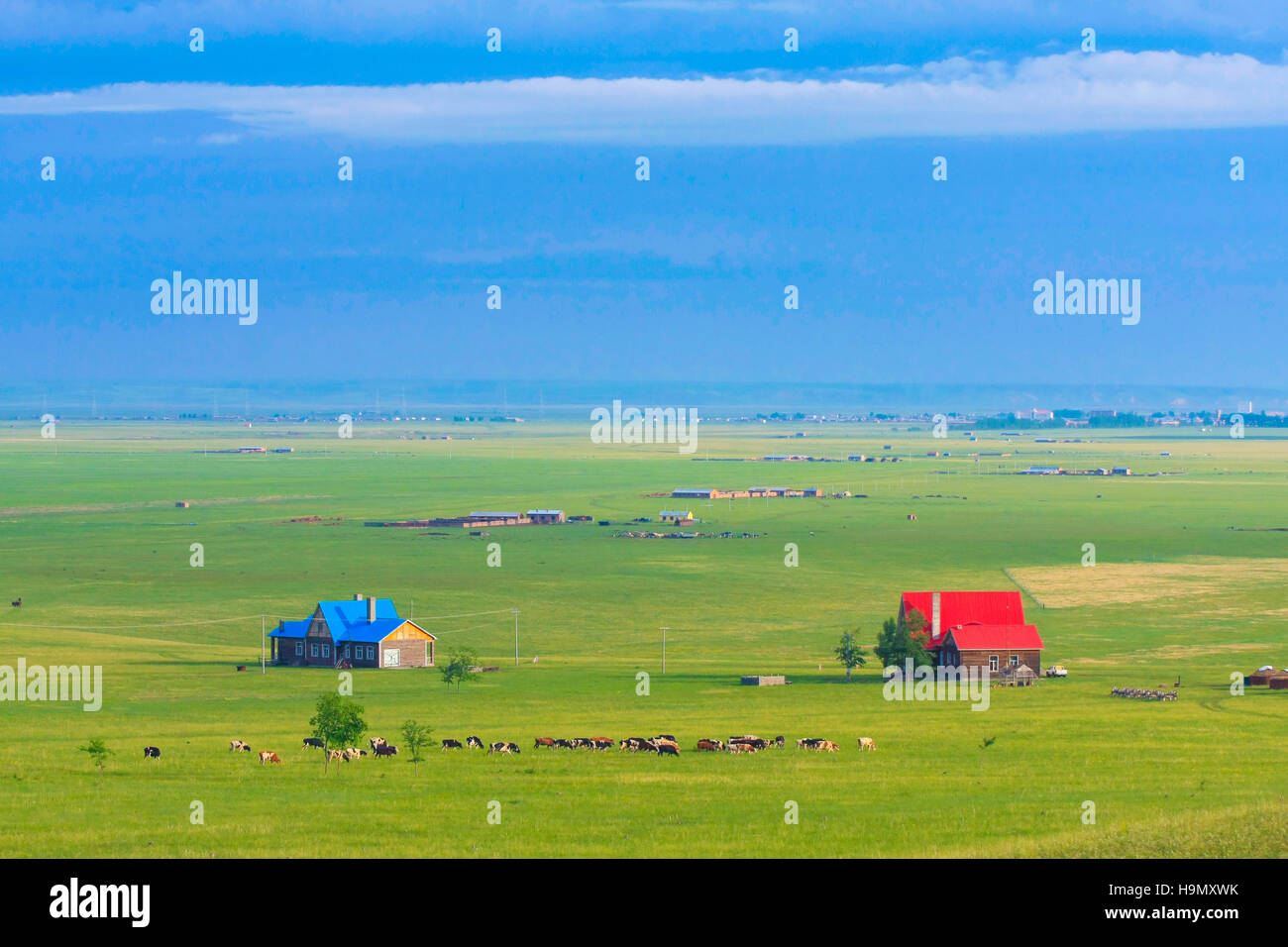 Mongolia Interna Hu Yan Bashuo Oboo Foto Stock
