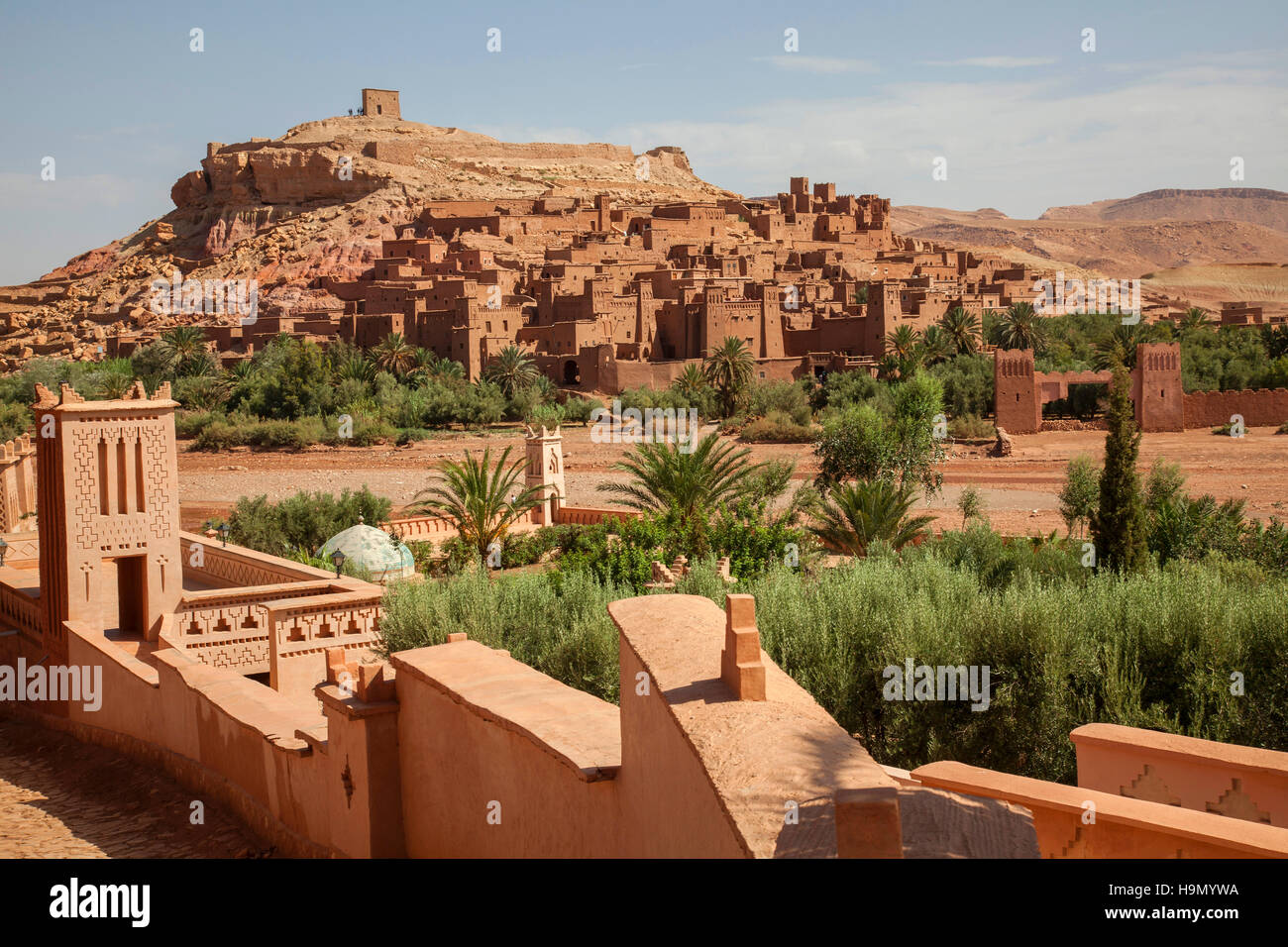 Ksar di ait-ben-haddou fortezza nella provincia di Ouarzazate. Foto Stock