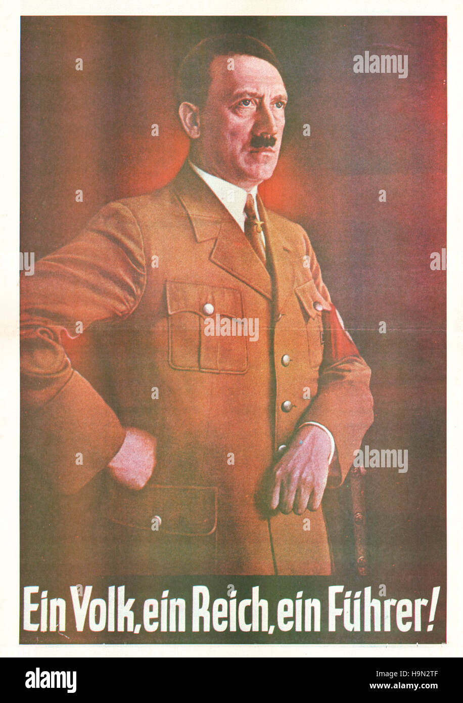 1930 Adolf Hitler "Ein Volk, Ein Reich, Ein Führer' poster Foto Stock