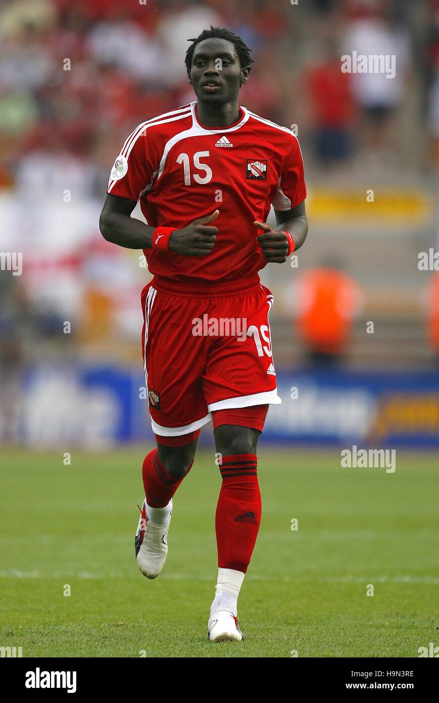 KENWYNE JONES TRINIDAD & TOBAGO & EXETER FC WORLD CUP NORIMBERGA Germania 15 giugno 2006 Foto Stock