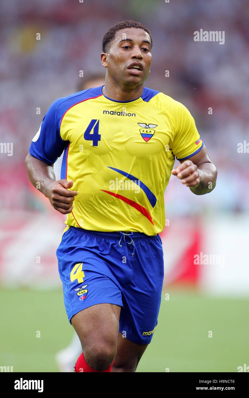 ULISES DE LA CRUZ ECUADOR & Aston Villa FC WORLD CUP Stuttgart Germania 25 giugno 2006 Foto Stock