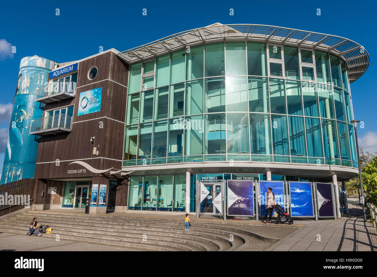 Il National Marine Aquarium Foto Stock
