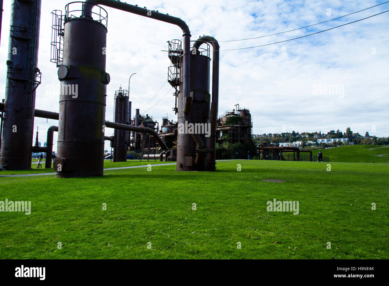 Seattle WA USA lavori Gas Park, i residui industriali Foto Stock