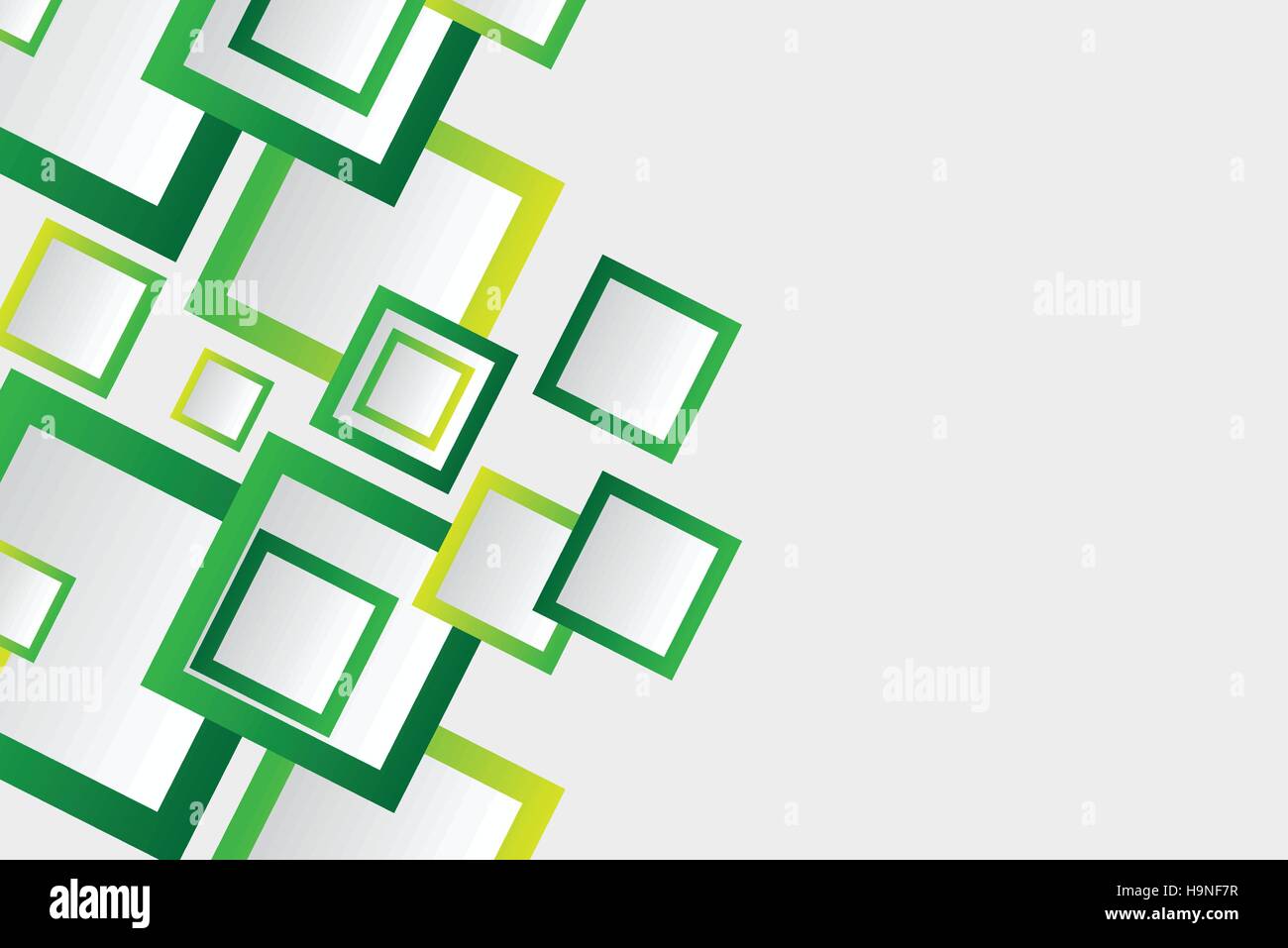 Quadrato colorato sfondo bianco - Vector Design Concept Illustrazione Vettoriale