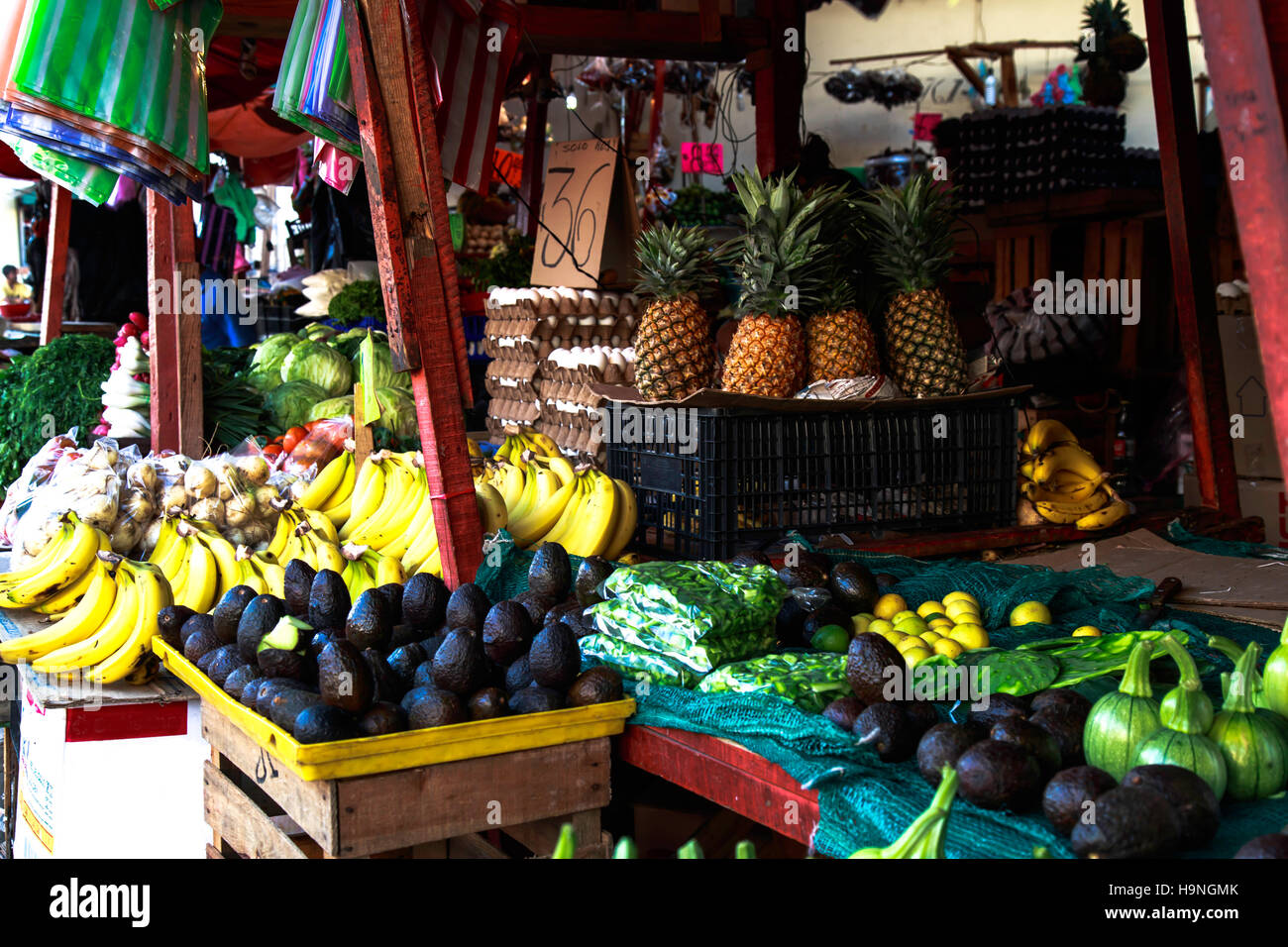 Il mercato locale di Acapulco, Messico Foto Stock