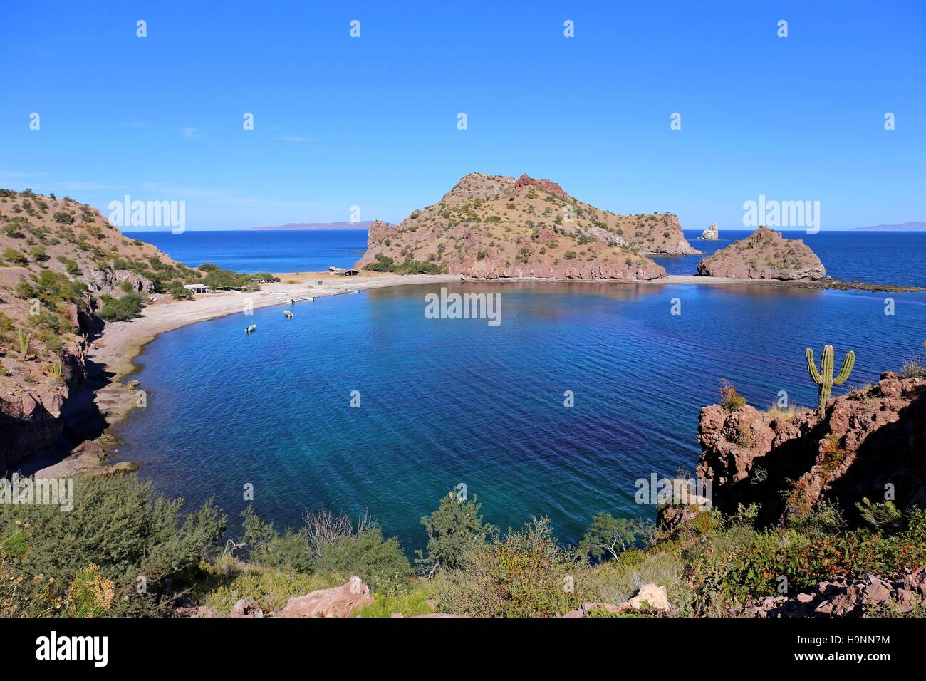 Agua Verde in Baja California Foto Stock