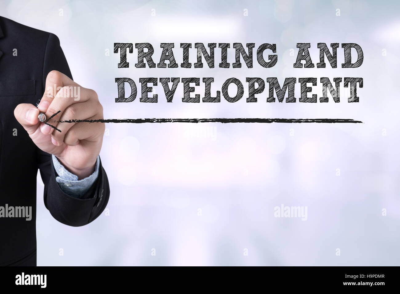 TRAINING & Development Concept Foto Stock