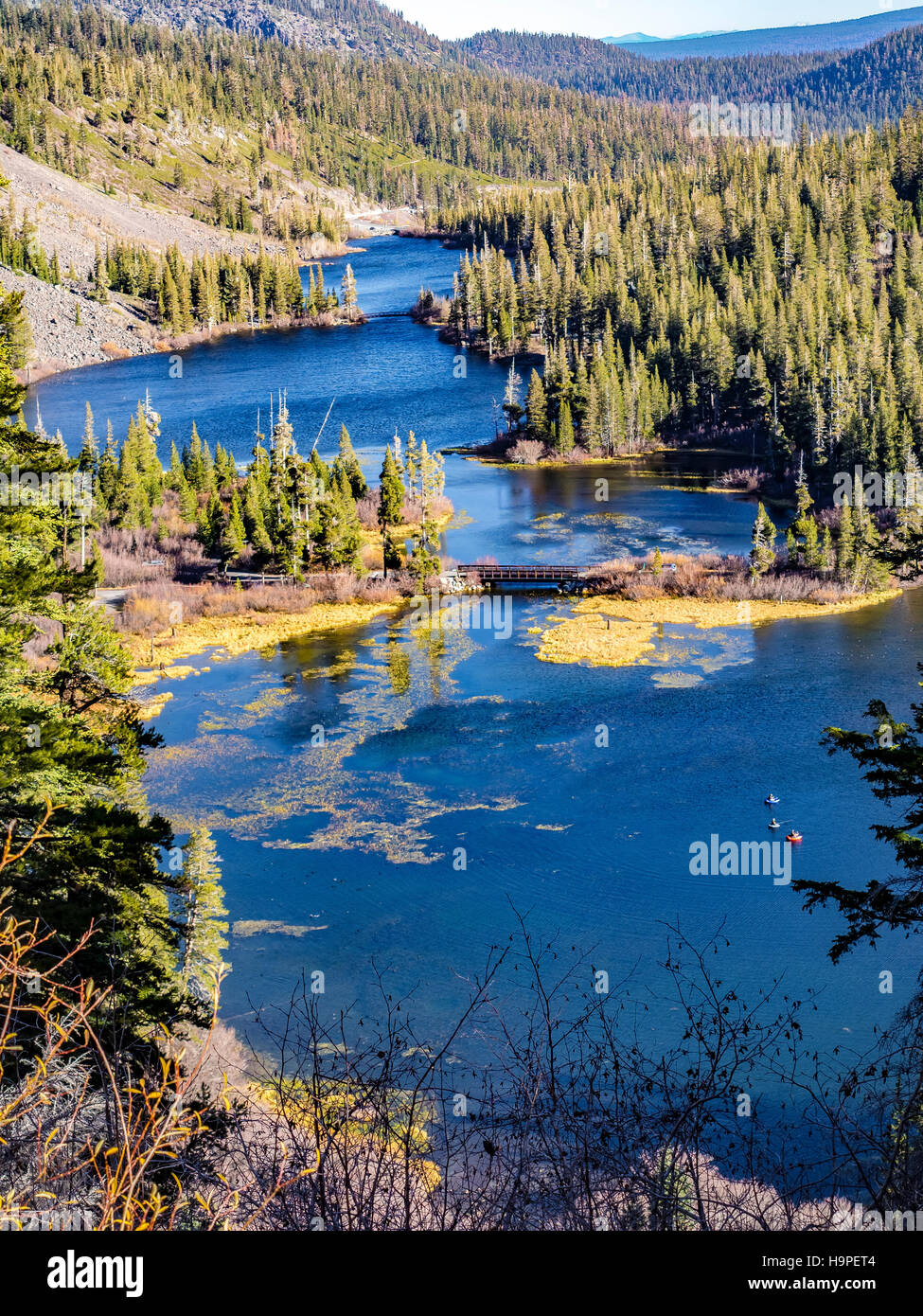 Sierras orientale nei pressi di Mammoth Lakes california us Foto Stock