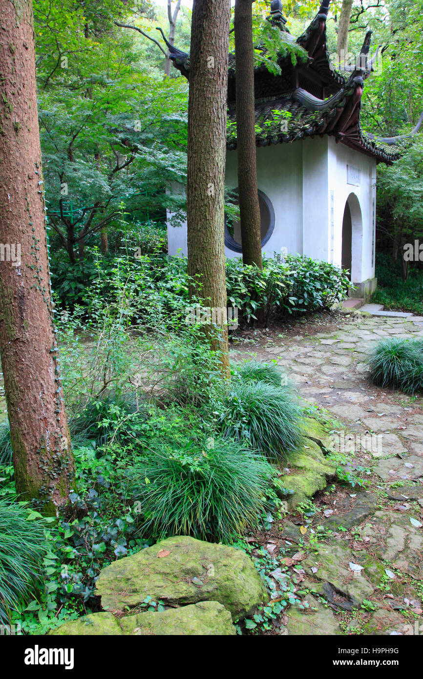 Cina, Zhejiang, Hangzhou, Baopu Tempio Taoista, Foto Stock