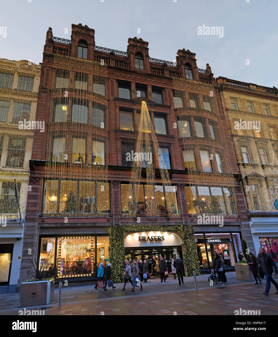 Fraser Dept Store,45 Buchanan St,natale,Glasgow, Scotland, Regno Unito Foto Stock