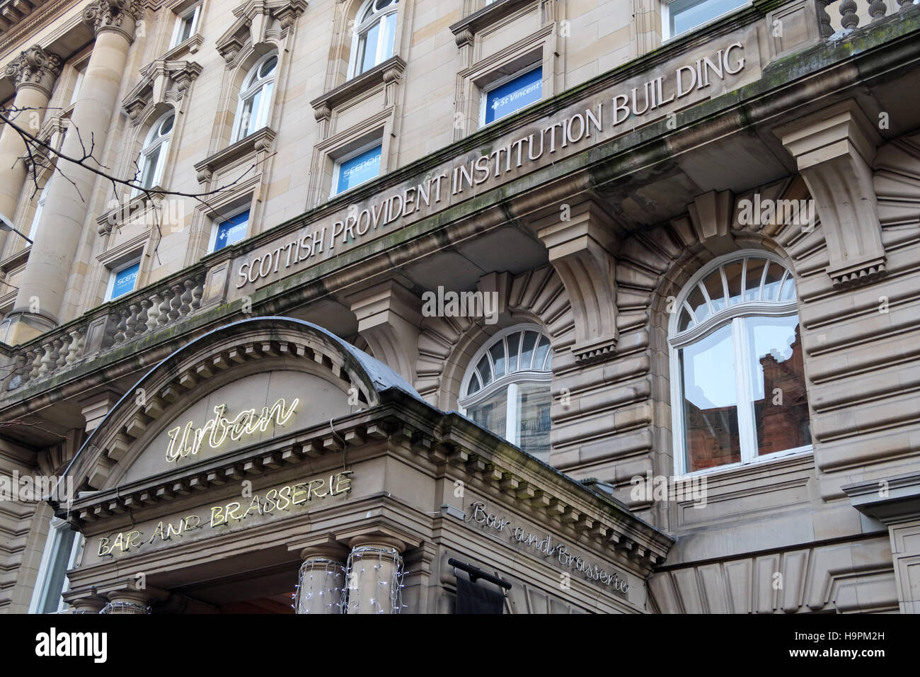 Provinciale scozzese institution building, il centro della città di Glasgow, Scozia Foto Stock