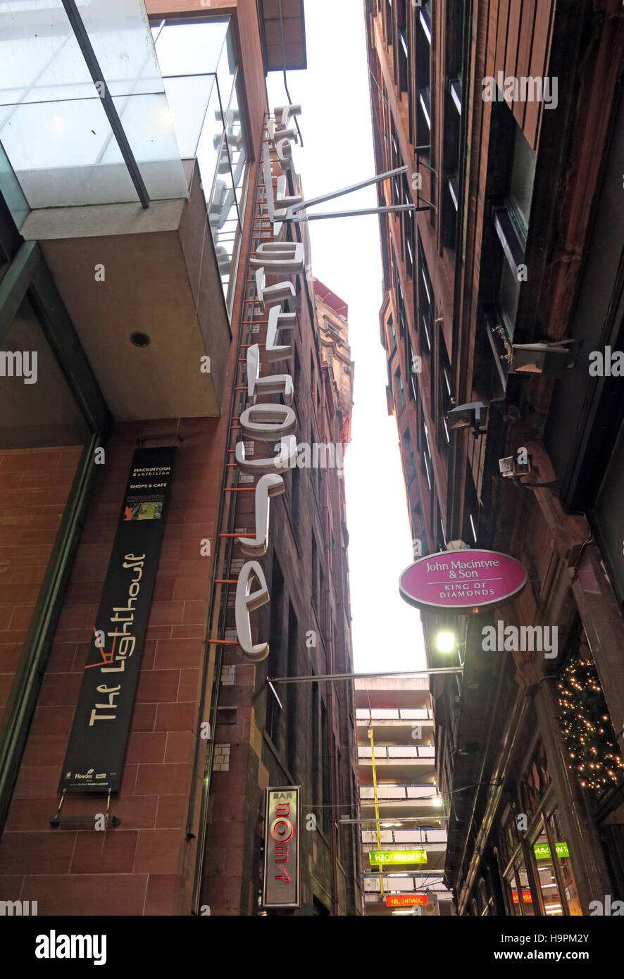 Mackintosh eredità,il faro galleria d'arte di Glasgow, Scozia,UK - Ricerca Foto Stock