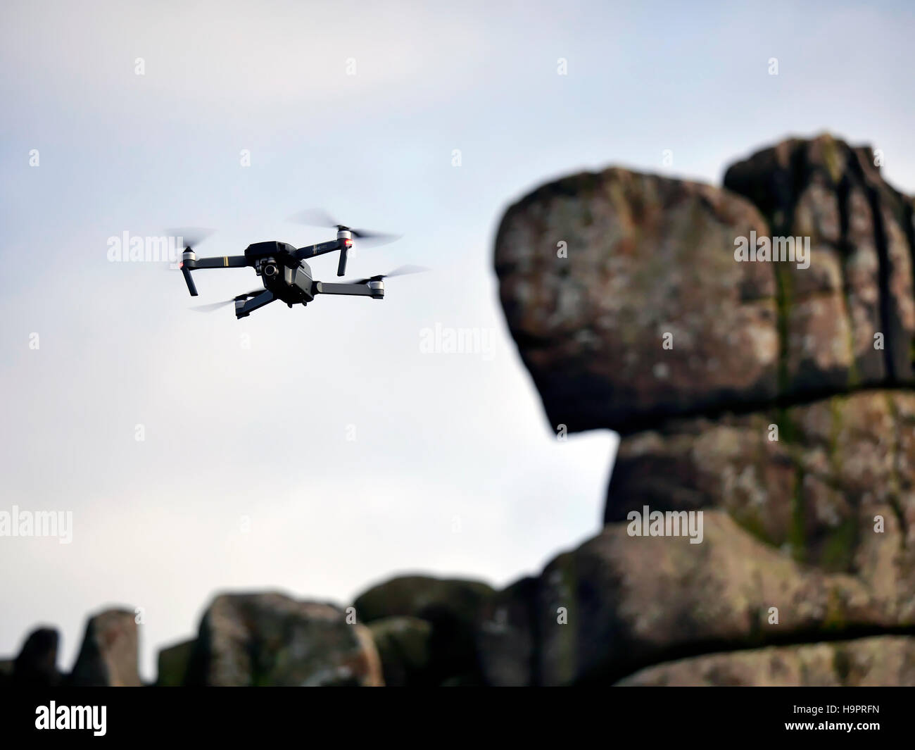 Questo anni più caldi del drone DJI Mavic Pro è in approvvigionamento corto prima di natale a causa estremamente alta della domanda a livello mondiale. Foto Stock