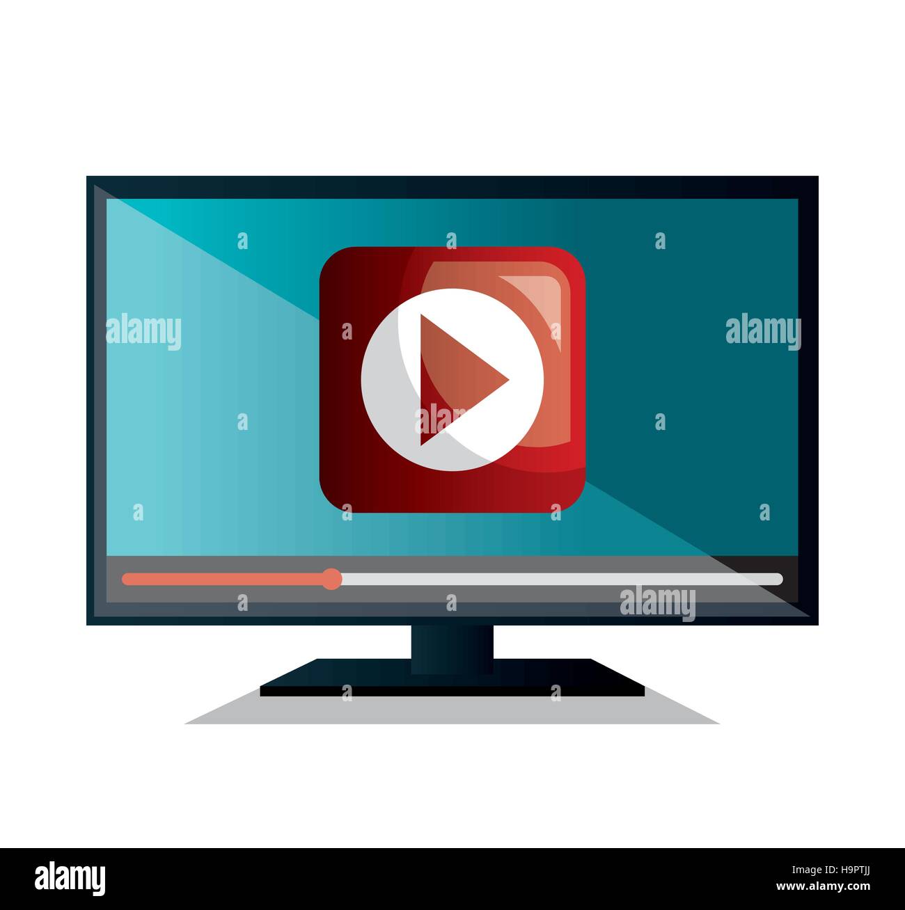 Live Streaming concetto isolato icona illustrazione vettoriale design Illustrazione Vettoriale