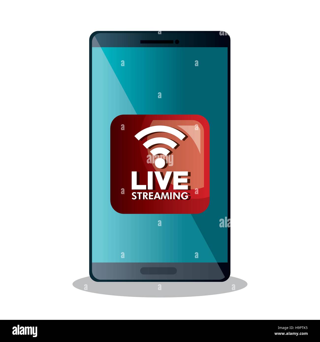 Live Streaming concetto isolato icona illustrazione vettoriale design Illustrazione Vettoriale