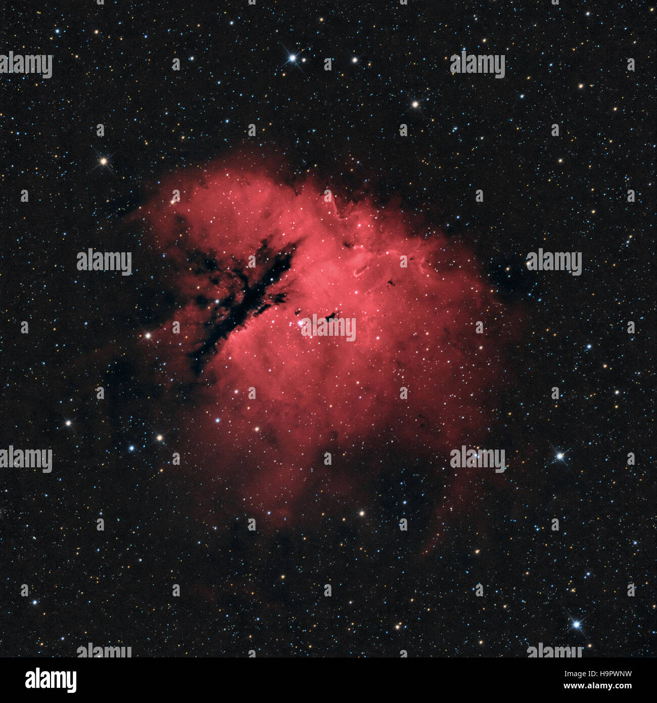 Spazio profondo Pacman Nebula (NGC 281) nella costellazione Foto Stock