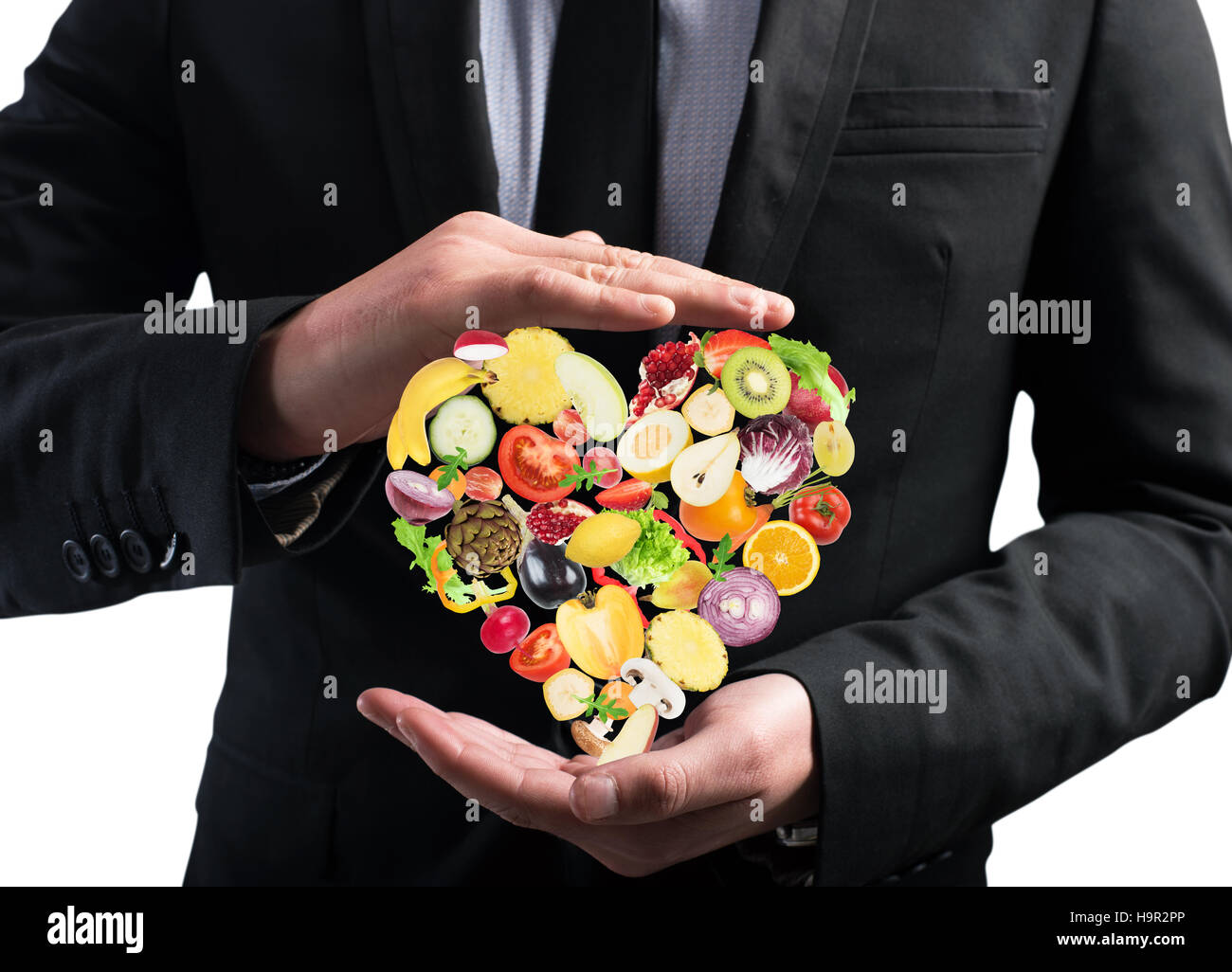 Amore cibo sano Foto Stock