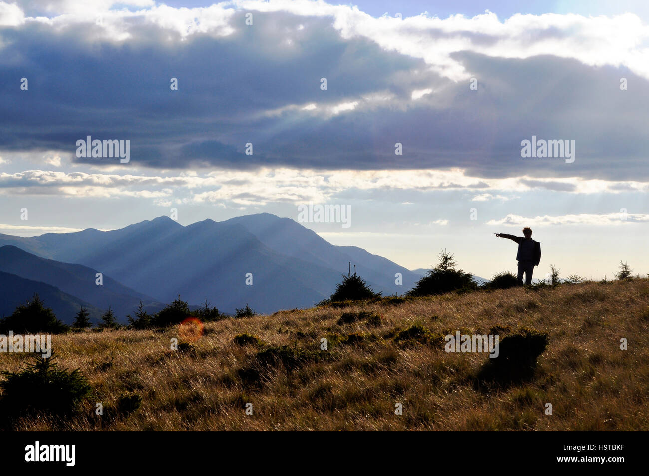 Andiamo là. Foto Stock