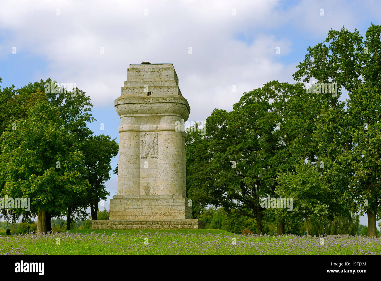 Augsburg Torre Bismarck, Steppach, Neusäß, Baviera, Germania Foto Stock