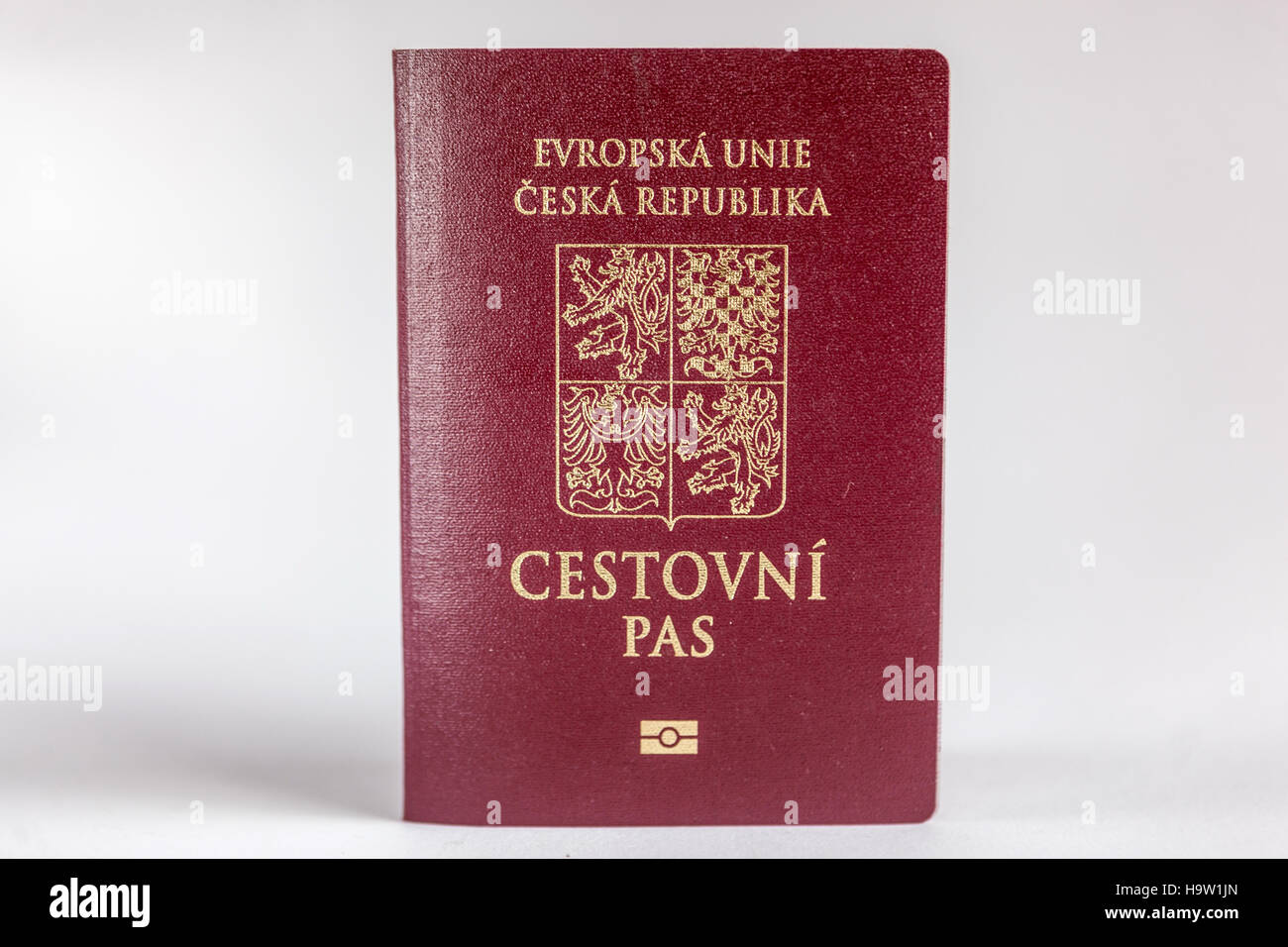 Documento d'identità di viaggio con passaporto ceco Foto Stock