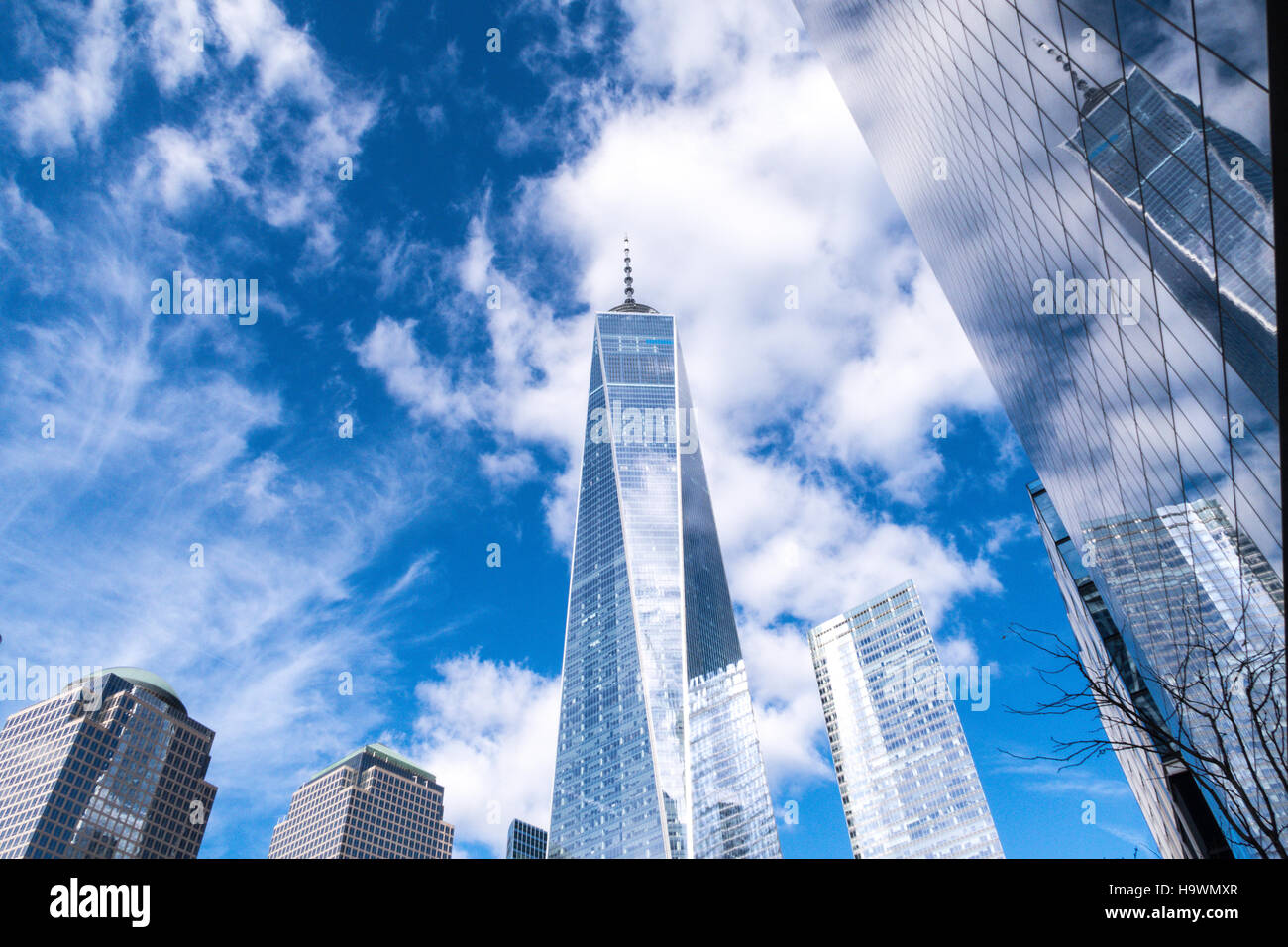 World Trade Center, la parte inferiore di Manhattan, New York, Stati Uniti d'America Foto Stock