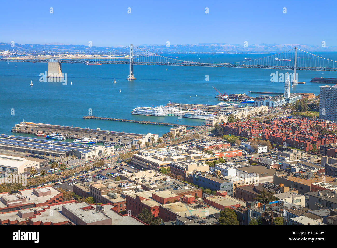 San Francisco Oakland bridge Foto Stock