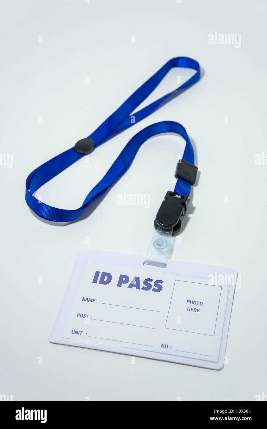 ID Pass ,utilizzato per visualizzare il nome o lo stato di identità Foto Stock ID Pass ,utilizzato per visualizzare il nome o lo stato di identità Foto Stock