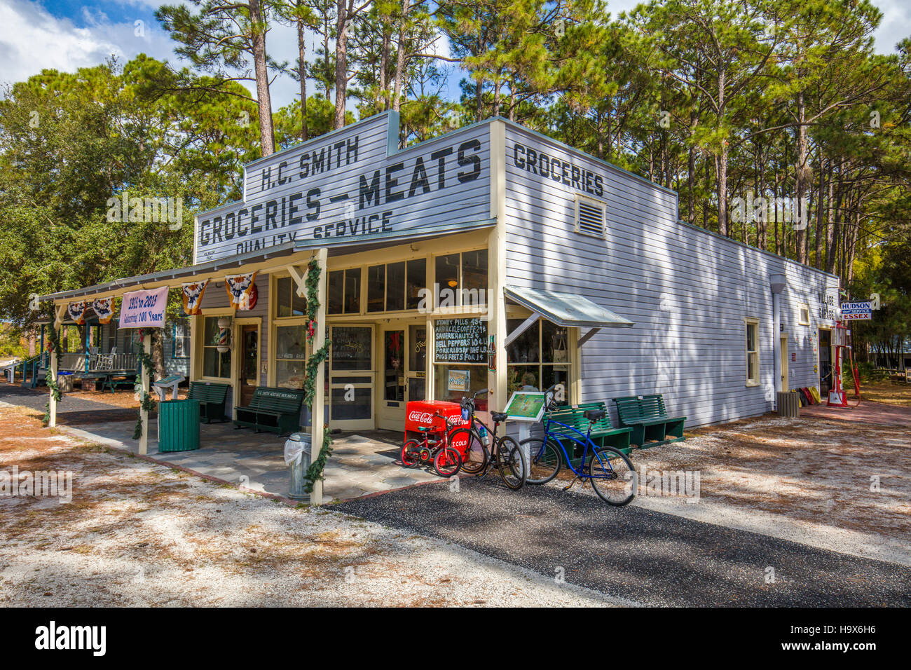 H C Smith General Store nella storica Vecchia Heritage Village a Pinellas County in Largo Florida Foto Stock