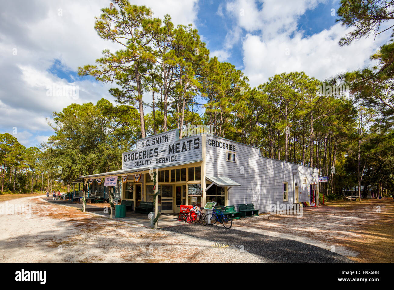 H C Smith General Store nella storica Vecchia Heritage Village a Pinellas County in Largo Florida Foto Stock