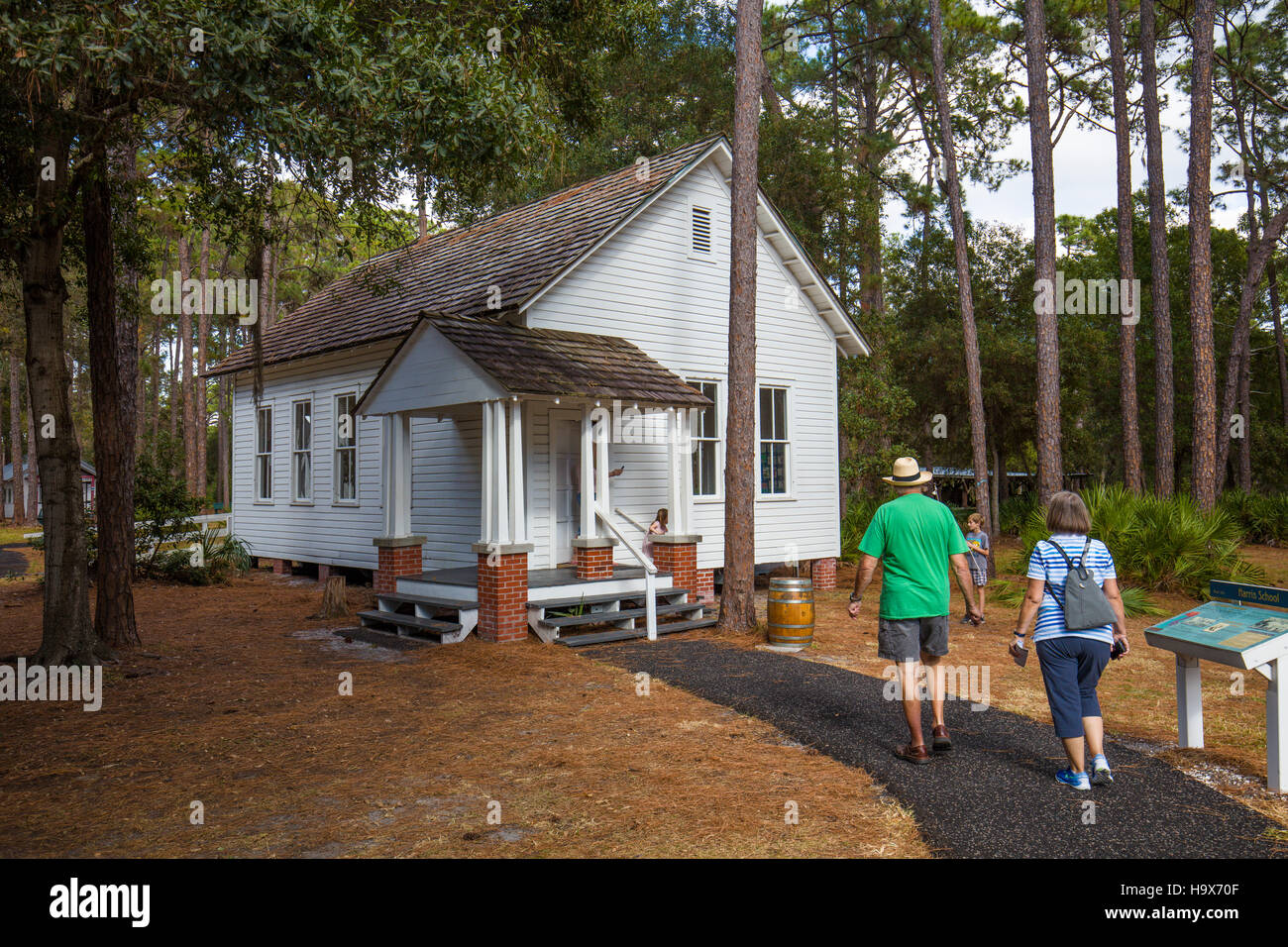 Storico old Heritage Village a Pinellas County in Largo Florida Foto Stock