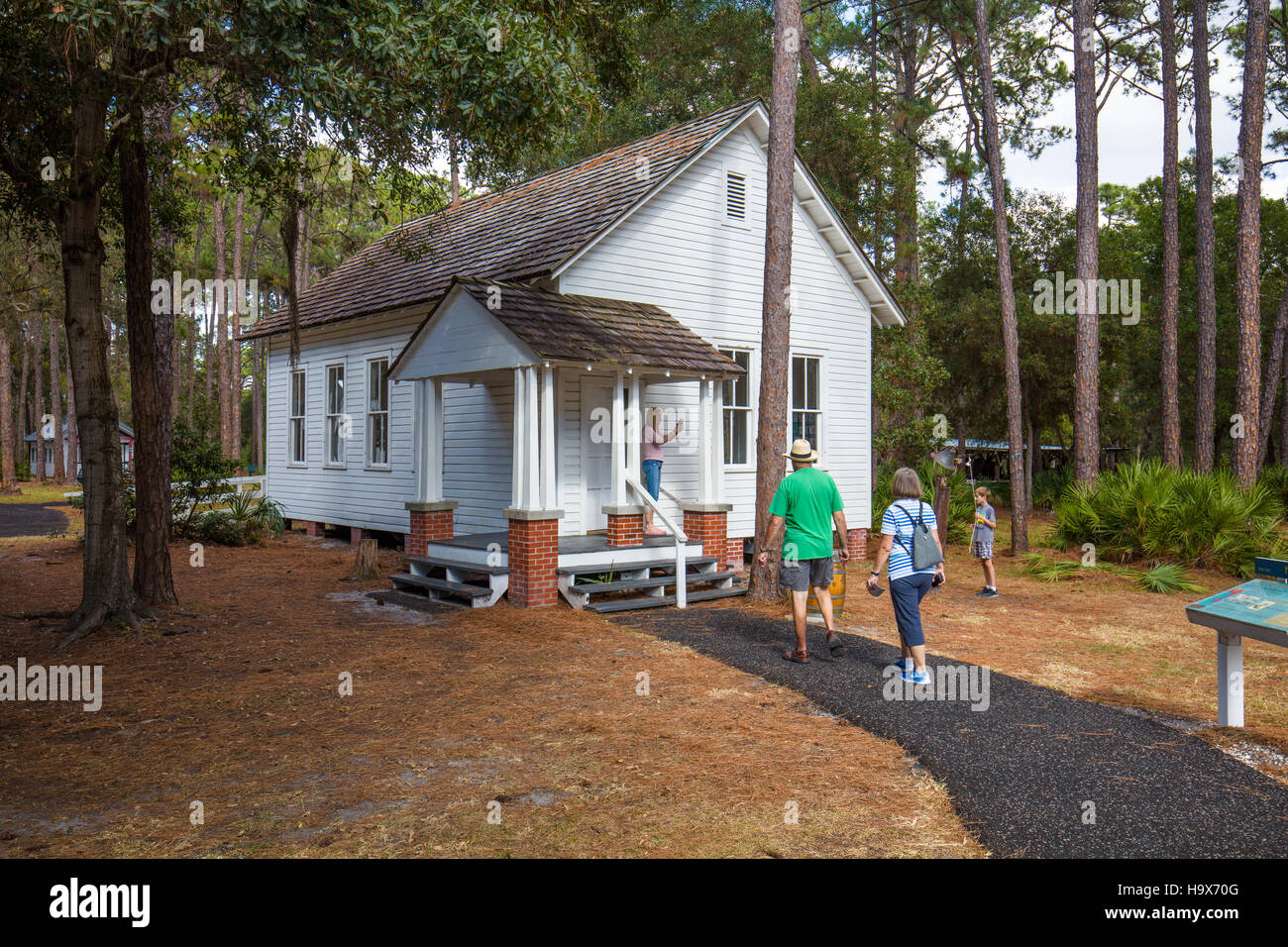 Storico old Heritage Village a Pinellas County in Largo Florida Foto Stock