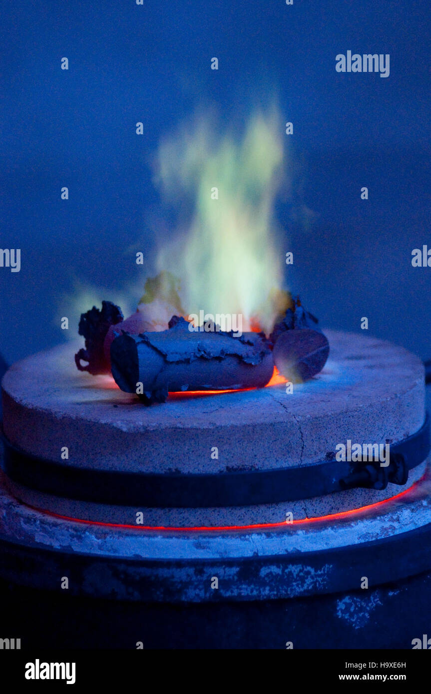 Fusione in bronzo Foto Stock