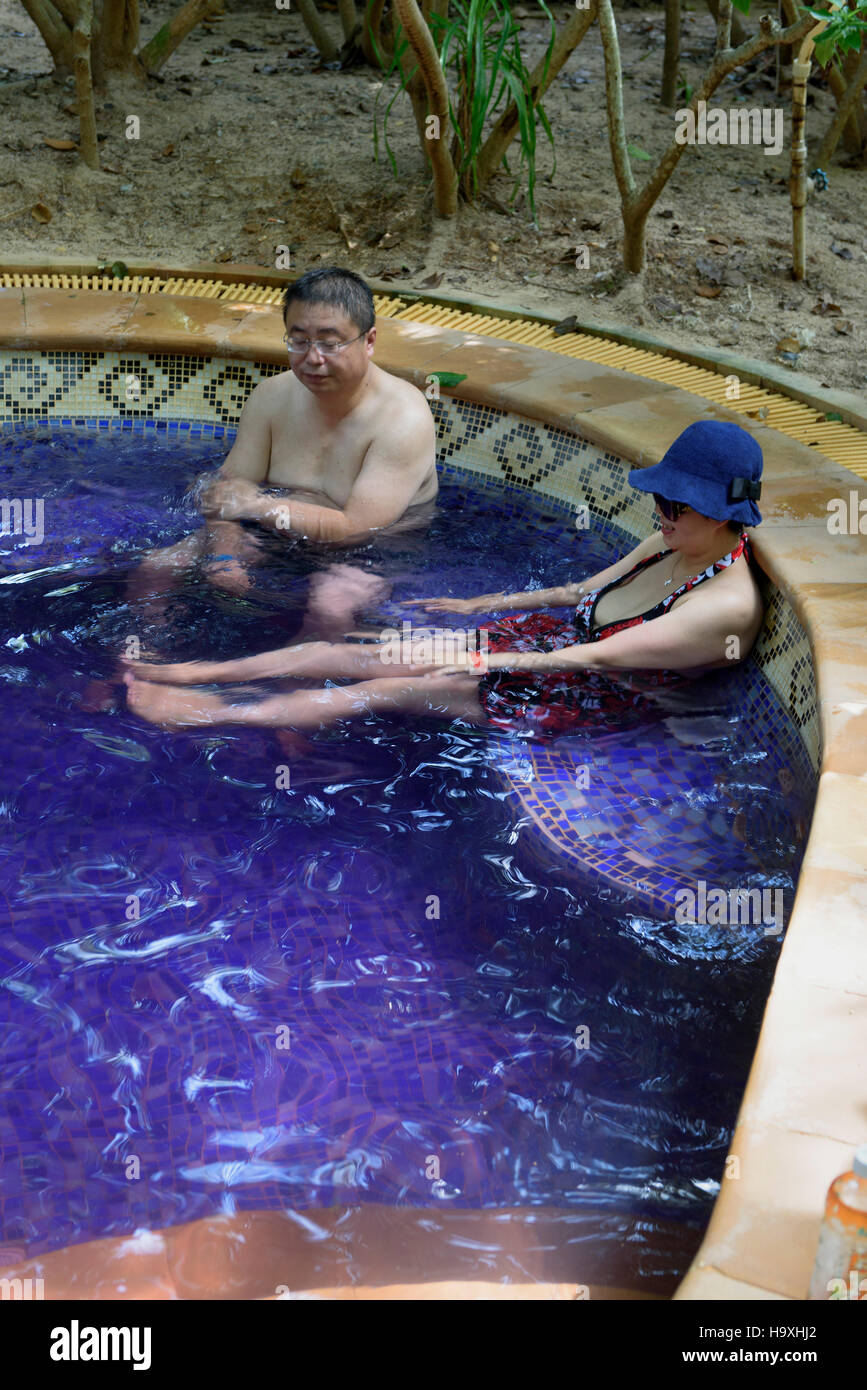 Hot Springs vicino a Sanya Hainan Island, Cina Foto Stock
