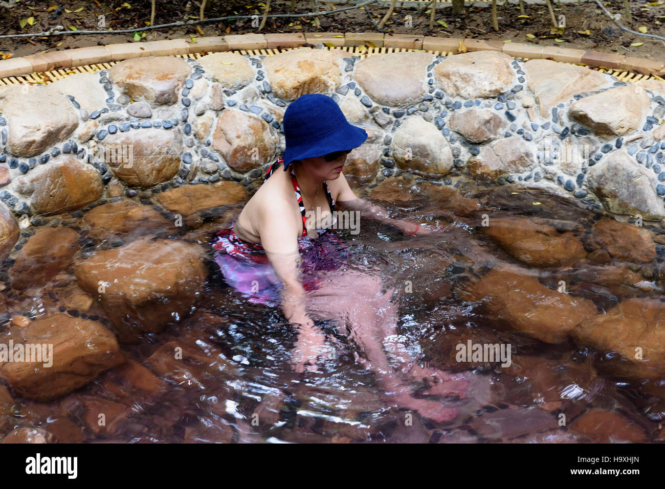 Hot Springs vicino a Sanya Hainan Island, Cina Foto Stock