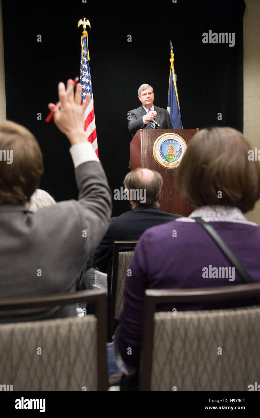 Il World Agricultural Outlook Forum 2014, ospitato dall'USDA, si è concentrato sul mutevole panorama dell'agricoltura americana, affrontando le sfide emergenti nella produzione alimentare, nelle politiche e nella sostenibilità. Foto Stock