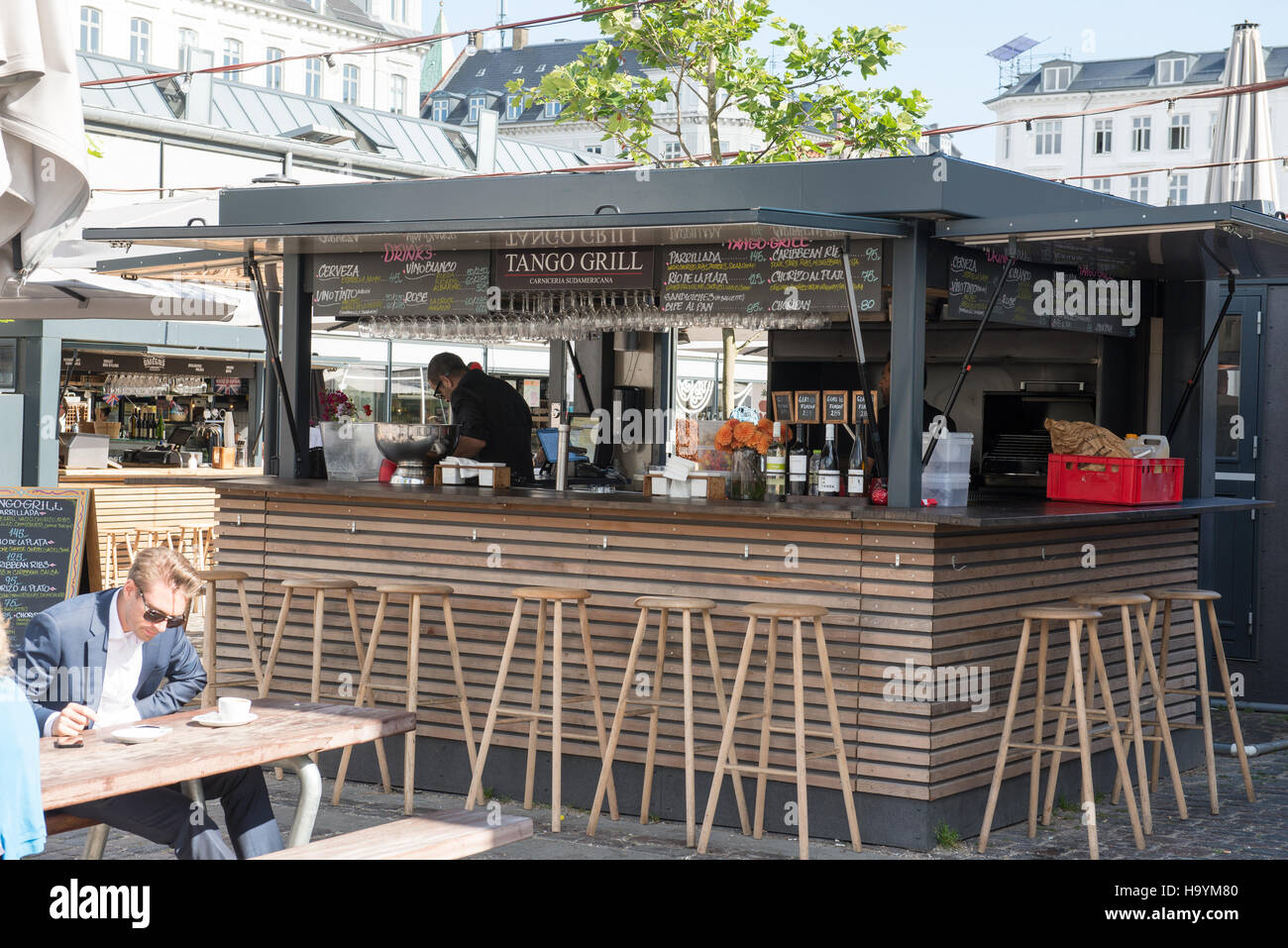 Tango grill ristorante a Copenaghen a torvehallerne in Danimarca Foto Stock