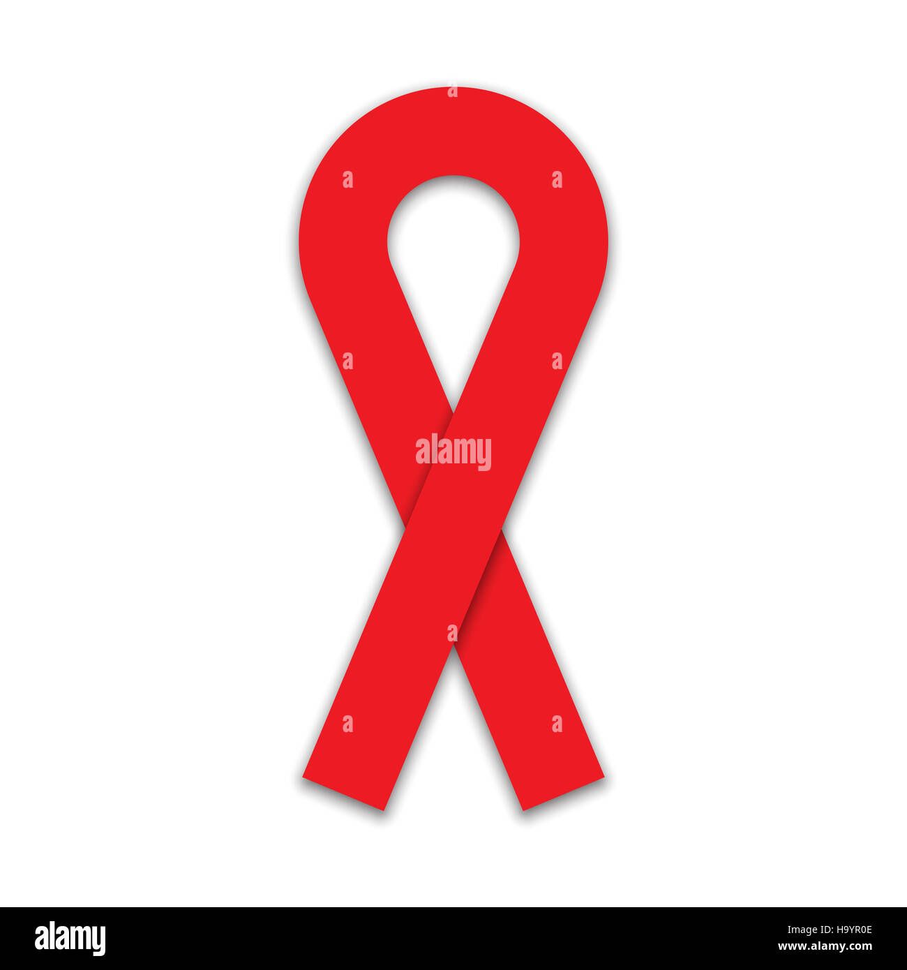 La consapevolezza del AIDS illustrazione a nastro Foto Stock