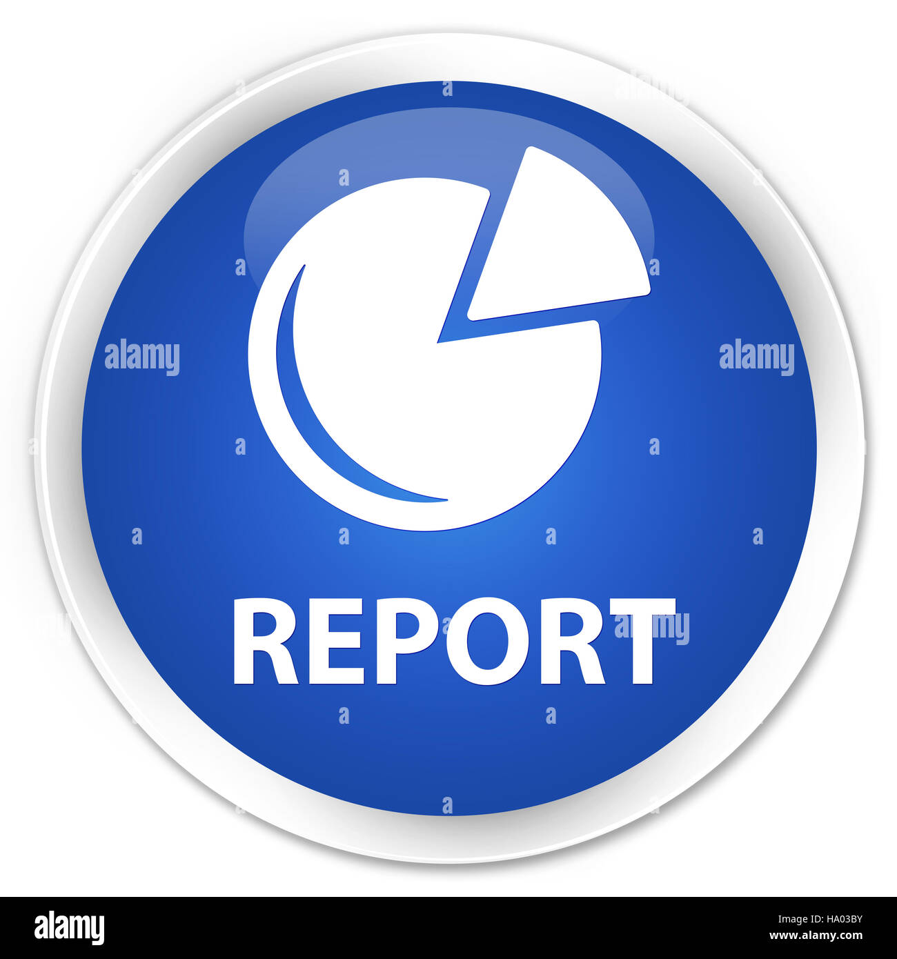 Relazione (icona grafico) isolati su blu premium pulsante rotondo illustrazione astratta Foto Stock