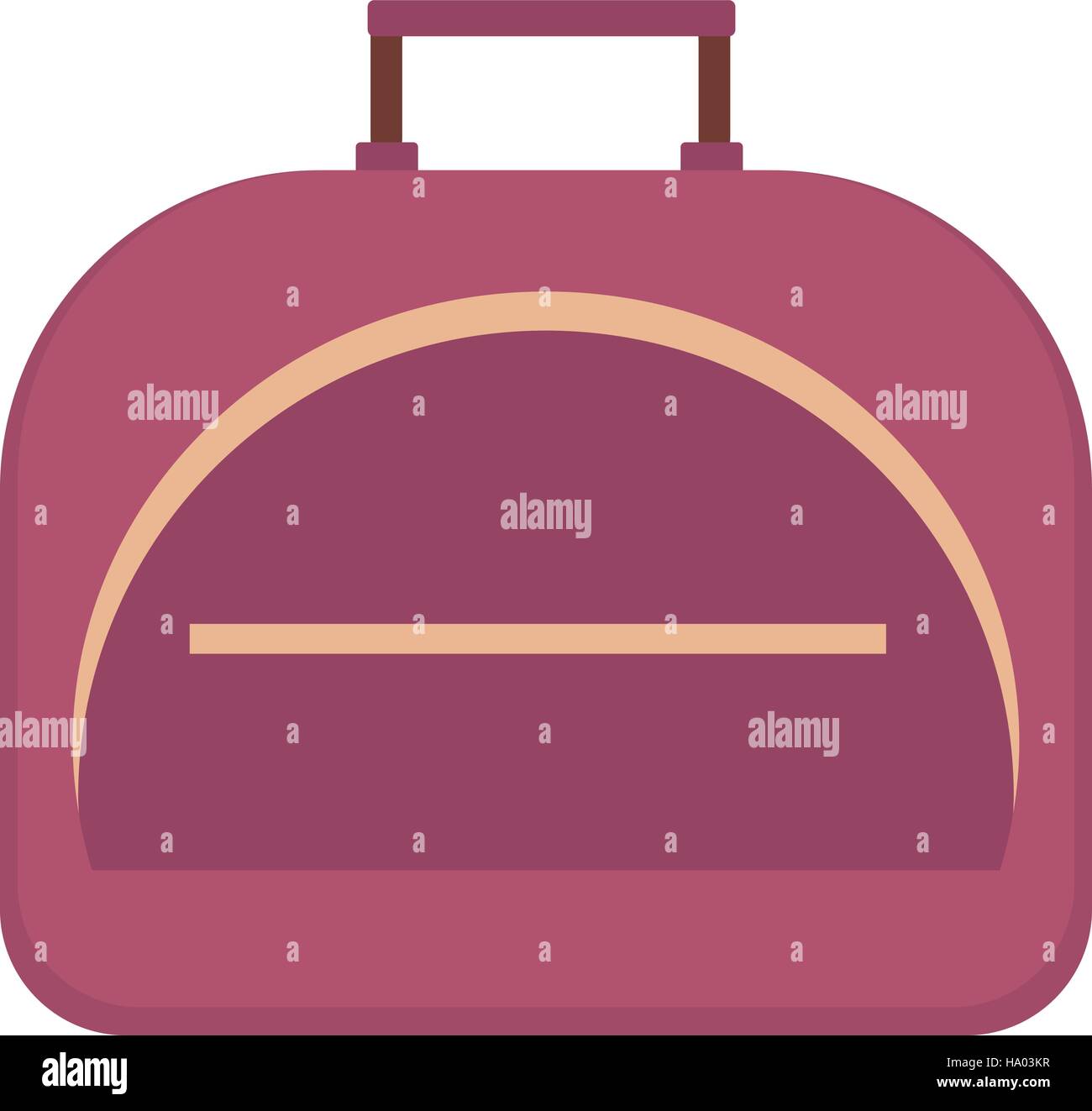 Sacca sportiva icona stile piatto. Palestra isolati su sfondo bianco. Illustrazione Vettoriale Illustrazione Vettoriale