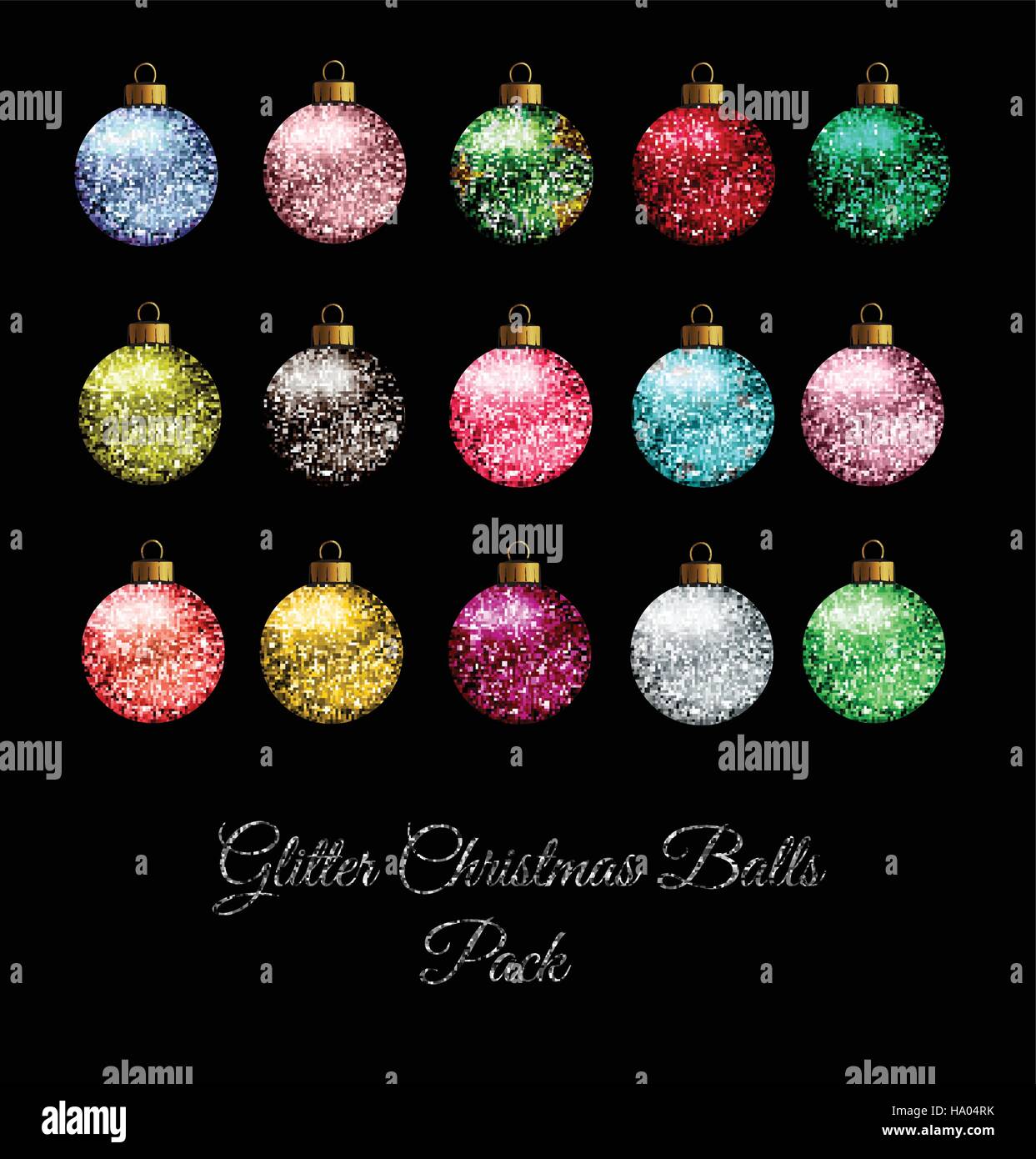 Immagini Del Natale Glitterate.Glitter Palle Di Natale Immagine E Vettoriale Alamy