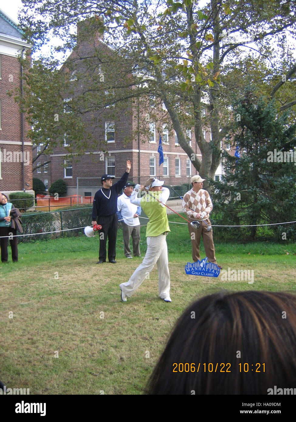 La leggenda del golf Annika Sörenstam aleggia sull'isola di Governors, una località popolare per eventi pubblici e attività ricreative, che offre ai visitatori una miscela unica di natura e attività ricreative in un parco nazionale. Foto Stock