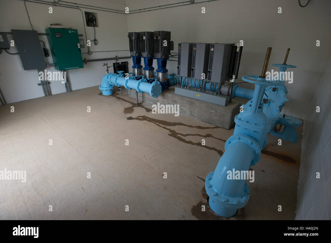 Il programma di sviluppo rurale dell'USDA lavora per migliorare i sistemi idrici, concentrandosi sulla qualità dell'acqua, sugli impianti di trattamento e sui miglioramenti delle infrastrutture nelle comunità rurali degli Stati Uniti Foto Stock