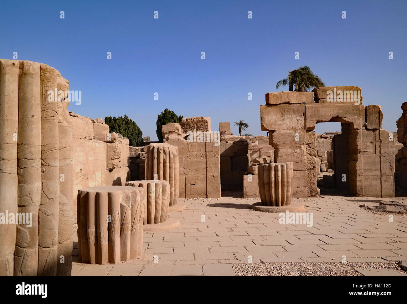 Tempio di Karnak Luxor Egitto Foto Stock