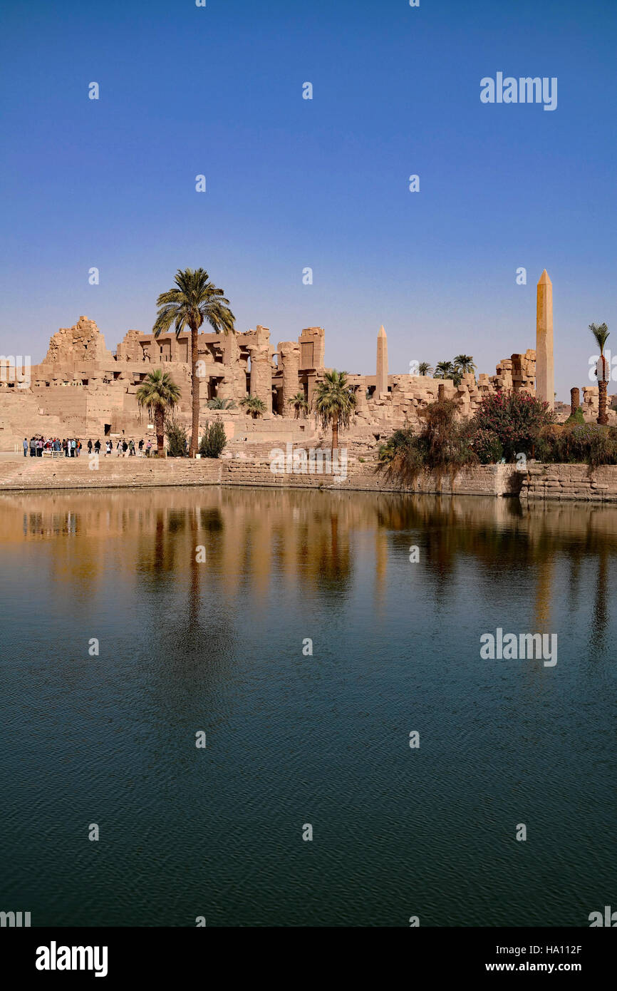 Tempio di Karnak Luxor Egitto Foto Stock