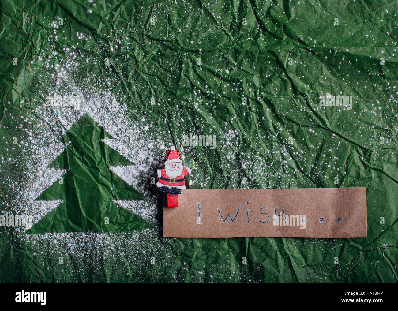 'Voglio' decorazione di Natale Foto Stock