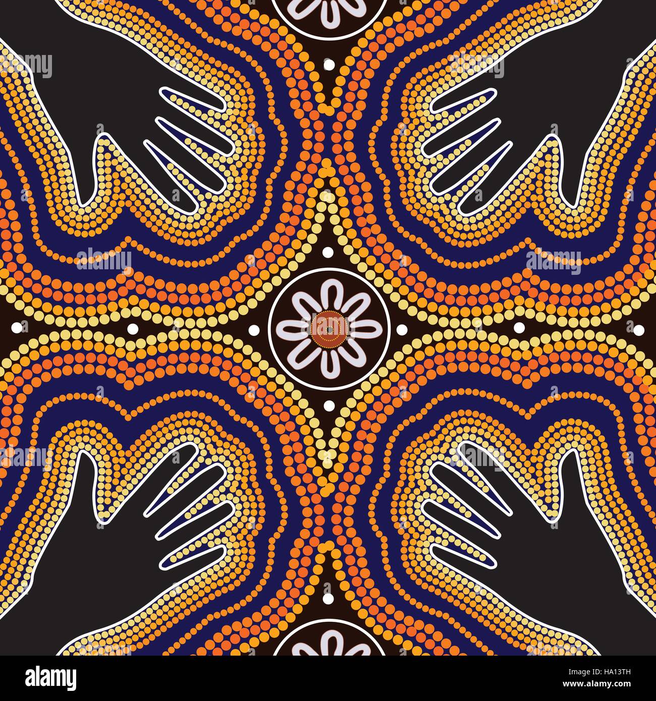 Arte aborigena pittura vettoriale Immagine e Vettoriale - Alamy