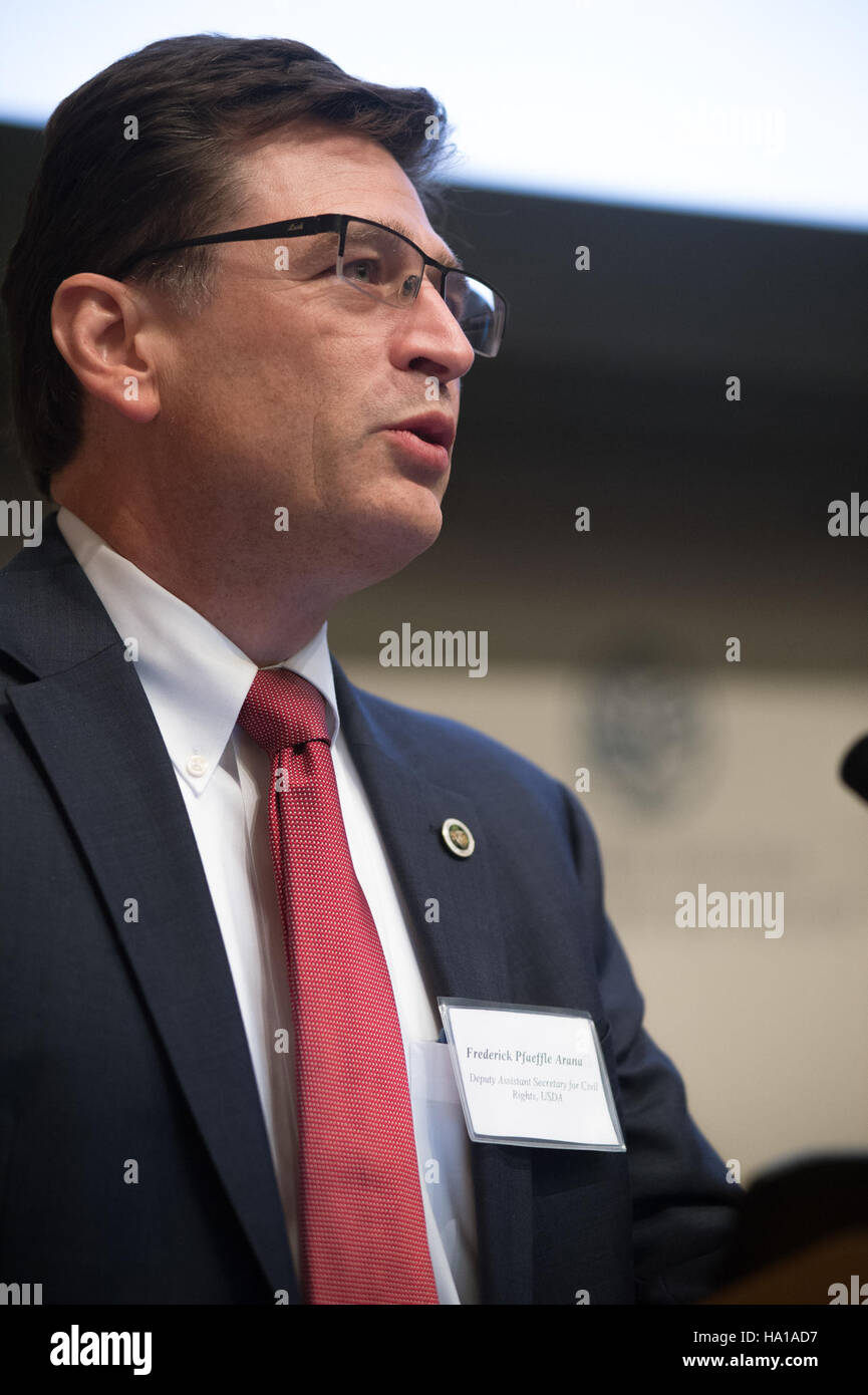 L'USDA, in collaborazione con l'EPA, ha ospitato una conferenza nazionale per i diritti civili a Washington, D.C., per affrontare l'intersezione tra diritti civili, politica ambientale e salute pubblica. Foto Stock